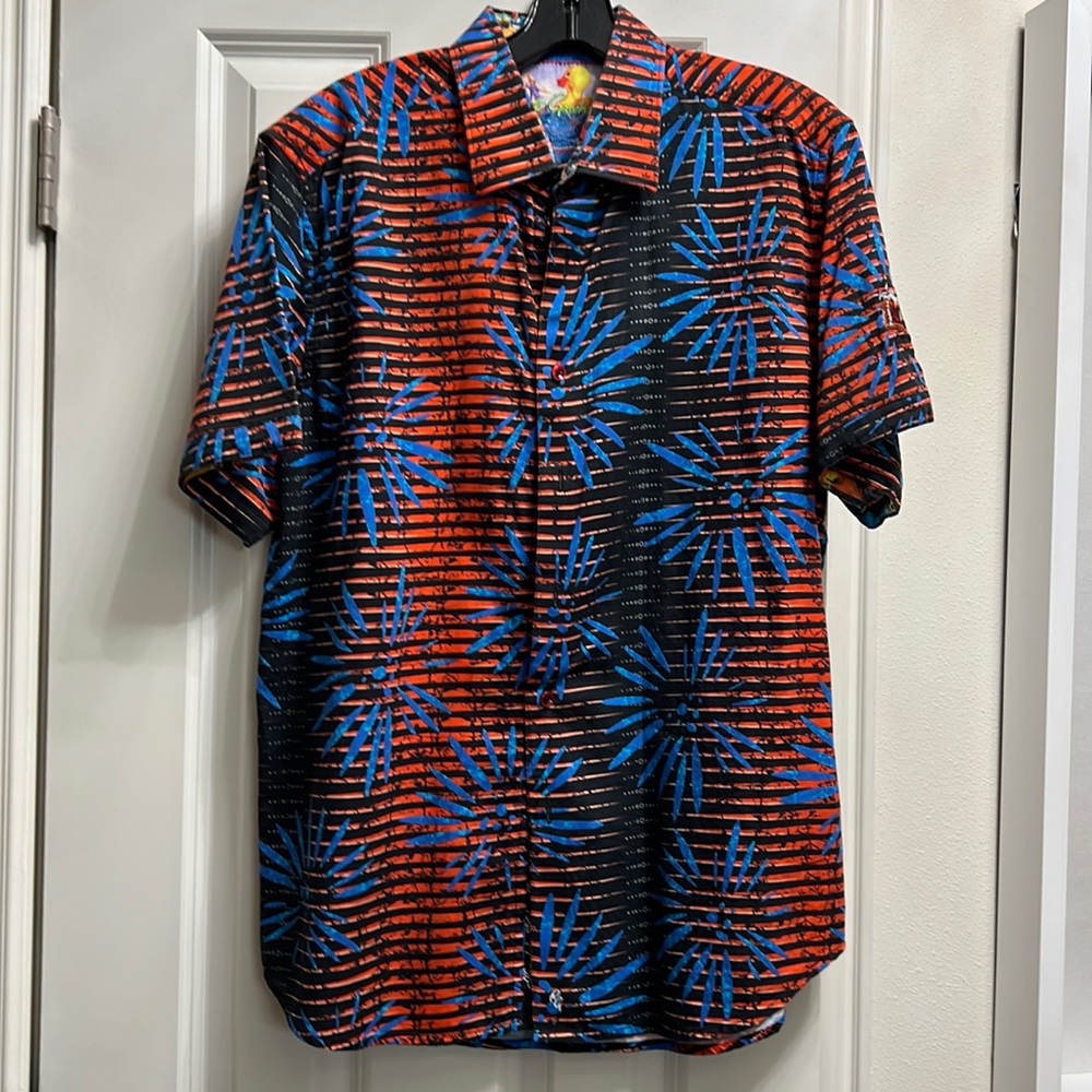 Robert Graham men’s shirt sleeve button up size large